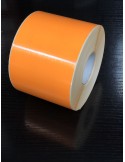 Rollo 1 Millares Etiquetas Blanco Mate 100 x 100 Fondo Naranja