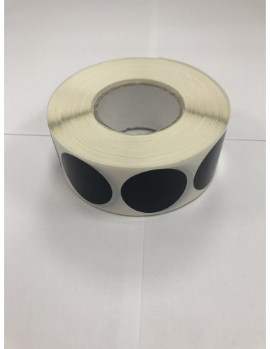 Rollo 1 Millar Etiquetas Polipropileno negro...