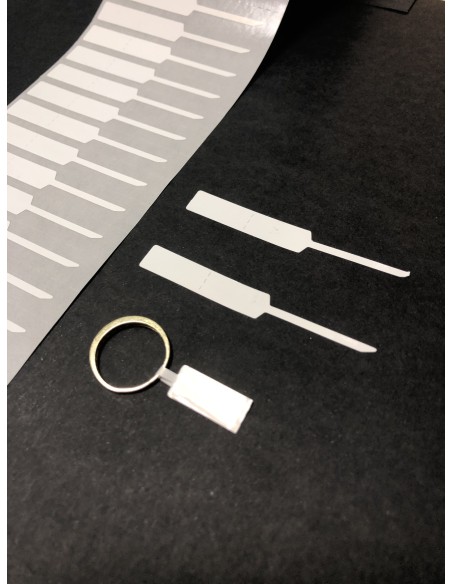 Etiquetas adhesivas para JOYERIA, rollo 4.000 Etiq - 65 x  8 mm