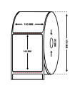 Rollo de 0.4 millares etiquetas papel térmico 105 x 148 mm