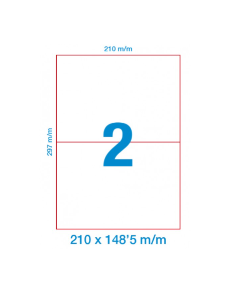 Etiquetas Adhesivas DIN A4 Caja 500 Uni.