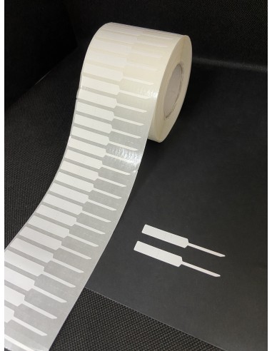 Etiquetas adhesivas para JOYERIA, rollo 4.000 Etiq - 65 x  8 mm