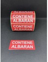 Rollo 1.000 Etiquetas adhesivas "CONTIENE ALBARAN" 120 x 50 mm