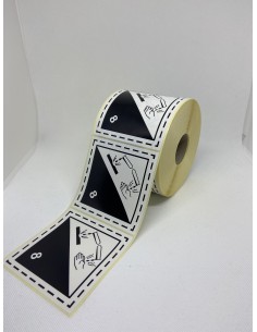 Etiquetas A.D.R.  Clase 8 "Materias corrosivas" 2