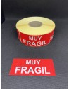 Rollo 1.000 Etiquetas adhesivas "MUY FRAGIL" 120 x 50 mm