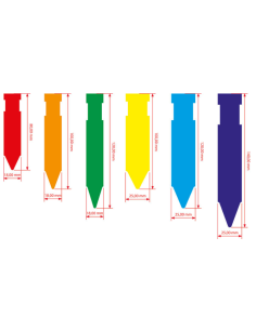 Rollo 2,5 Mill. Etiq. Viveros DE PINCHO 18*80MM  BLANCAS 2