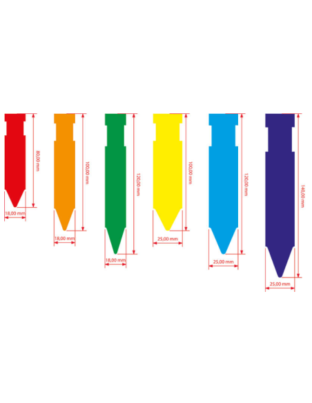 Rollo 2,5 Mill. Etiq. Viveros DE PINCHO 18*80MM  BLANCAS Rollo 2,5 Mill. Etiq. Viveros DE PINCHO 18*80MM  BLANCAS