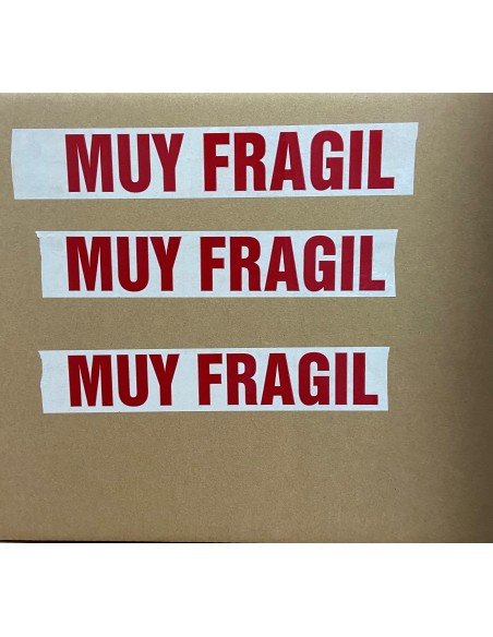 CAJA DE PRECINTO ADHESIVO " MUY FRAGIL" 66 Metros