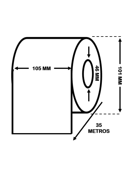 ROLLO CONTINUO DE ETIQUETAS MATE PREMIUM 105 mm x 35 M INKJET EPSON ROLLO CONTINUO DE ETIQUETAS MATE PREMIUM 105 mm x 35 M INKJET EPSON
