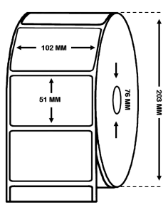 ROLLO DE 2310 MILL. ETIQUETAS 102 mm x 51 mm ALTO BRILLO EPSON