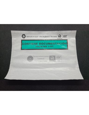 CAJA DE 1000 SOBRES GAMA PREMIUM ECOLÓGICA "CONTIENE DOCUMENTACION" 162 x 120 TAMAÑO PEQUEÑO