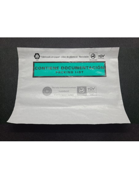 CAJA DE 1000 SOBRES GAMA PREMIUM ECOLÓGICA "CONTIENE DOCUMENTACION" 162 x 120 TAMAÑO PEQUEÑO