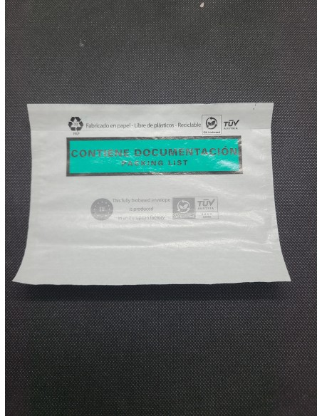 CAJA DE 1000 SOBRES GAMA PREMIUM ECOLÓGICA "CONTIENE DOCUMENTACION" 162 x 120 TAMAÑO PEQUEÑO