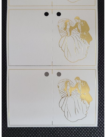 Rollo 1 Millar Etiquetas Cartulina para BODAS 60 x 40