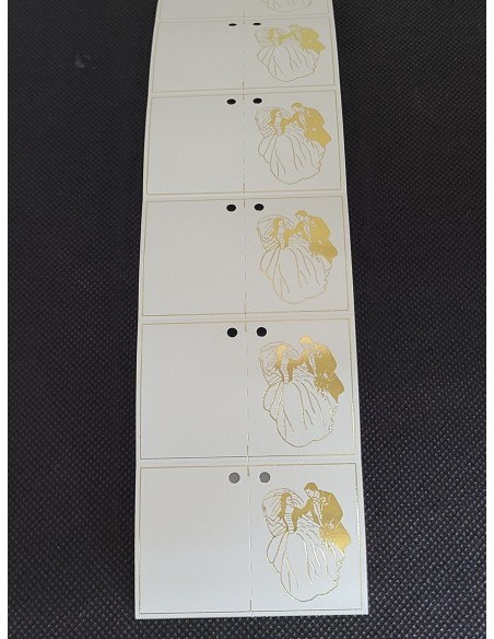 Rollo 1 Millar Etiquetas Cartulina para BODAS 60 x 40
