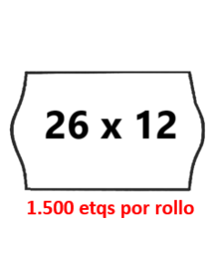 26 X 12 Onduladas. Adhesivo PERMANENTE. Estuche de 40...