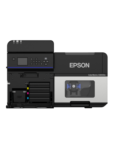 ColorWorks C8000 (bk). Impresora de etiquetas en color. Versión para acabados brillo