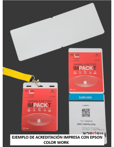 PACK DE 500 CARTULINAS "ACREDITACIONES" 100 mm...