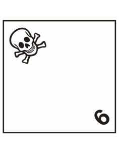 Pack 10 unidades 300 x 300 mm.  Clase 6.1 "Materias tóxicas"