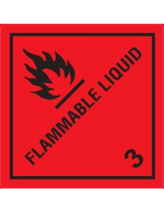 Pack 10 unidades 300 x 300 mm.  Clase 3 "Flammable Liquid""