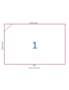 ETIQUETA ADHESIVA 210x152 EN HOJA DIN A5 -1.200 HOJAS