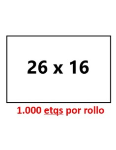 26 x 16 Rectangular. Adhesivo PERMANENTE . Estuche de 40...