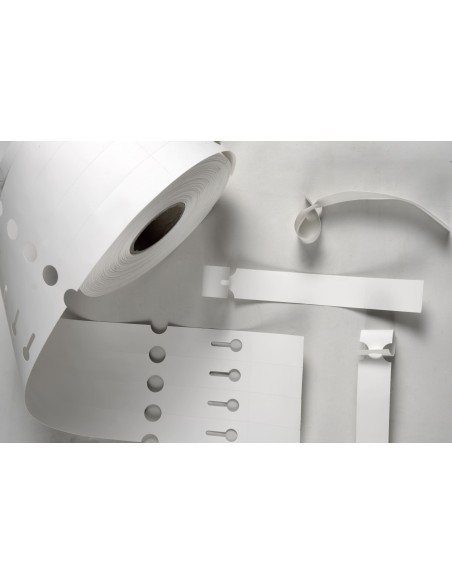 Rollo 2,5 Mill. Etiq. Viveros Boucle POL. con cupon 25CM*254MM-4  BLANCAS