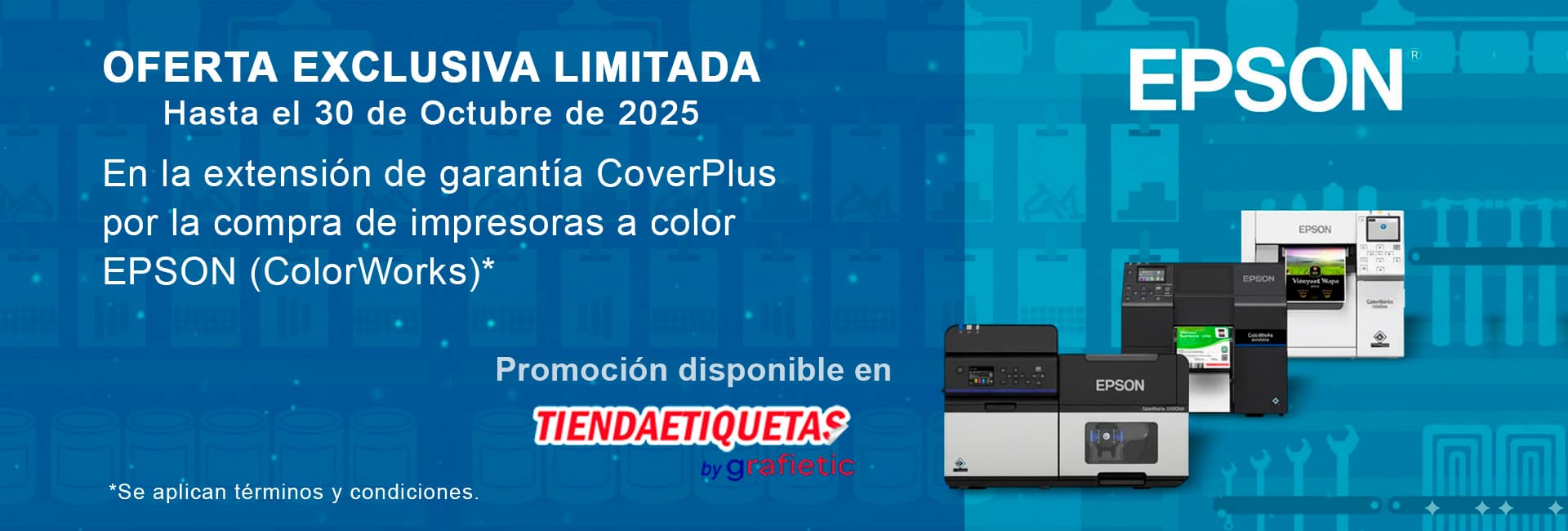 oferta exclusiva limitada extensión de garantía impresoras epson